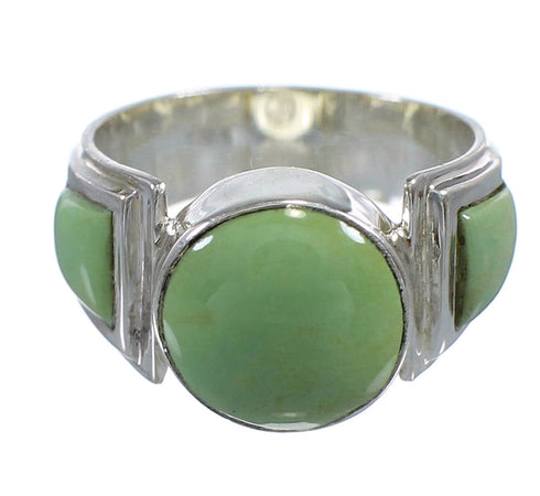 Sterling Silver Turquoise Southwest Ring Size 6-3/4 RX81102